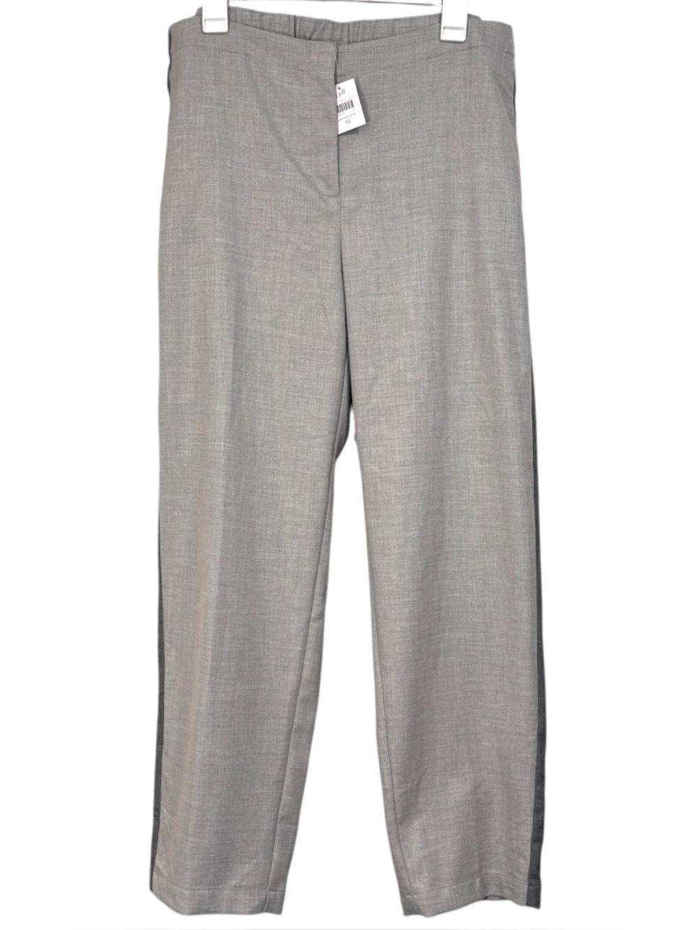 J Jill Gray Trouser Pants Stretch Waist NWT Size 16 Womens
